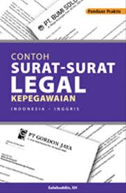 Contoh Surat-surat LEGAL kepegawaian indonesia-inggris