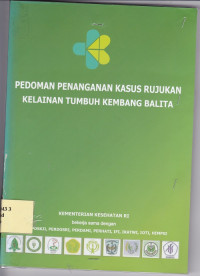 Image of pedoman penanganan kasus rujukan kelainan tumbuh kembang balita
